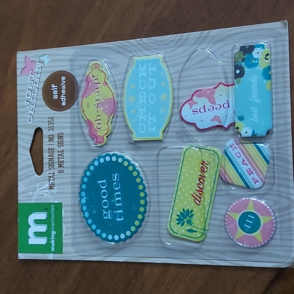 MAKING Memories metal signage 8 metal signs " good time " oh snap ! Discover ...